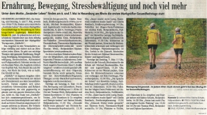 Pressebericht Badische Zeitung 24.April 2017